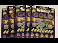 Holiday GOLD Iowa Lottery Scratch Tickets Back to back winners