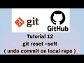 Git and GitHub Tutorial 12 git reset -