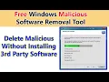 How To Use Microsofr Windows Malicious Software Removal Tool Urdu Hindi