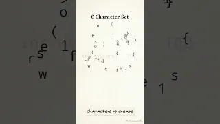 How C Characters Form 32 Keywords
