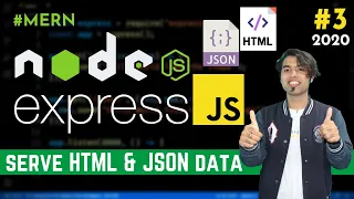 How To Send HTML JSON Data as a Response using Express JS in Hindi