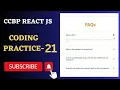 Faqs App Coding Practice 21 REACT JS NxtWave CCBP 4 0