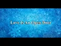 Love Is An Open Door - Kristen Bell and Santino Fontana Lyric Video
