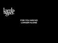Lamb of God - Walk With me in Hell (Lyric Video)