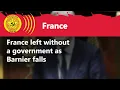 Lagu Frankrijk blijft zonder regering achter nu Barnier valt