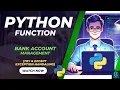 Python Function Example - Bank Account Management System