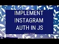 How to Implement Instagram Authentication using Instagram API Get Access Token of Instagram API