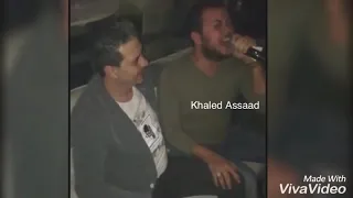 الفنان وديع الشيخ والفنان ربيع حمدي و عازف الاورغ طلال الداعور  عتابا نار                   دندنها
