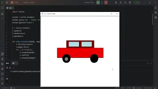 Draw a Car Using Python Turtle Beginner Creative Coding