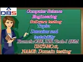 DBS - DOMAINS AND TESTABILITY UNIT-3 DOMAIN TESTING CSE III YEAR-1st SEM SOFTWARE TESTING