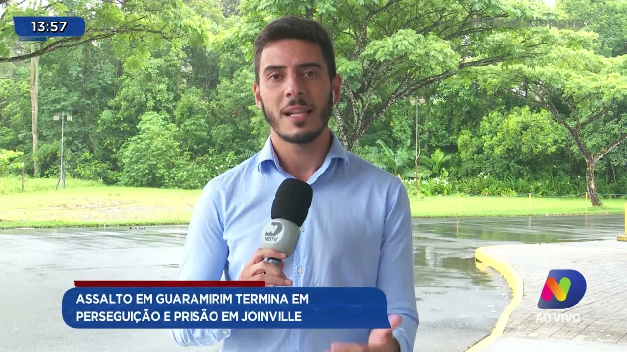 Assalto em Guaramirim termina em perseguição e prisão em Joinville