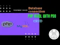 Database connection setup php mysql with pdo advance level