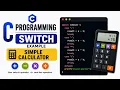 C Switch Statement Example Program Build a Simple Calculator