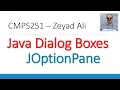 07 Java Dialog Boxes JOptionPane showMessageDialog and showInputDialog Parsing Strings