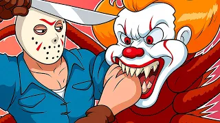 ПЕННИВАЙЗ vs ДЖЕЙСОН ВУРХИЗ - Фильм (Все Серии Подряд Хоррор 3D Анимация Оно Пятница 13 Крипипаста)