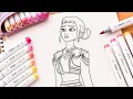 KPOP DEMON HUNTERS Zoey Coloring pages Rumi fan art