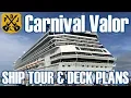 Carnival Valor Ship Tour - Our Narrated Tour With Deck Plans