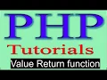 php tutorial in hindi part 22 Return Value from Function in PHP