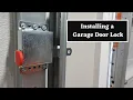 How to Install a Garage Door Lock Prime-Line Indoor Sliding Deadlock