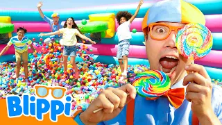 Blippi Spells C-A-N-D-Y to Beat the Escape Room! 🍬