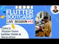 Lecture 12 - Flutter form builder package