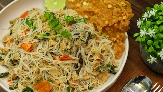 မိုးအေးအေးနဲ့ အင်မတန်လိုက်ဖက်တဲ့✨️ အာပူလျှာပူ ရခိုင်မုန့်တီသုပ် (အနံ့မွှေးမွှေး၊ စပ်စပ်လေး) 🥵