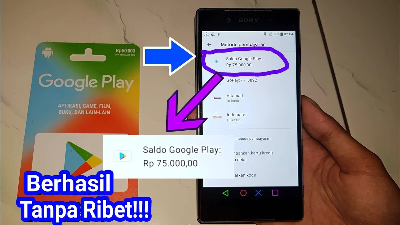 Voucher Google Play hadir di Indomaret