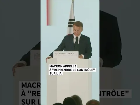 Macron appelle à "reprendre le contrôle" sur l'IA