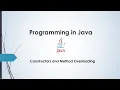 Lecture 02 - Constructors and Method Overloading
