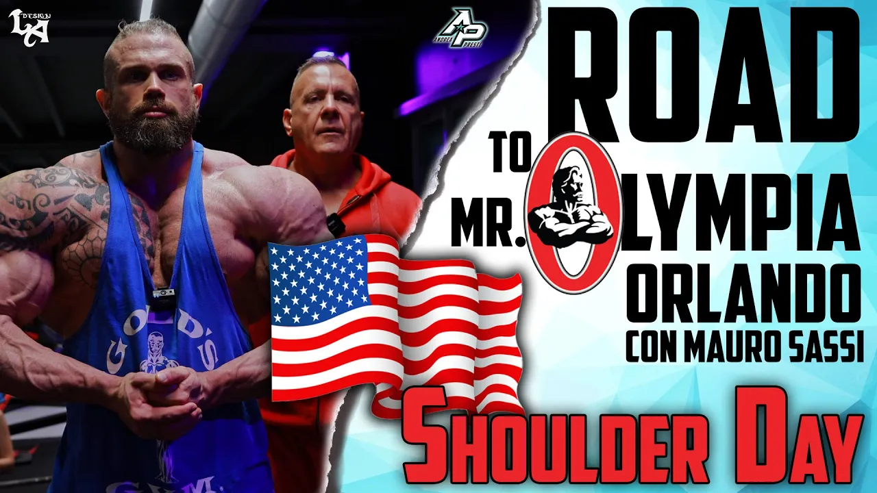 ANDREA PRESTI ROAD TO MR. OLYMPIA 2023 | 11 DAYS OUT TO ORLANDO - SHOULDER DAY CON MAURO SASSI