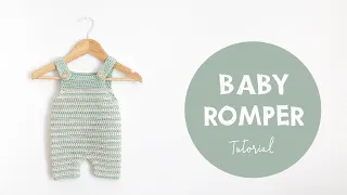 Easy Crochet Baby Romper Step By Step Tutorial Croby Patterns