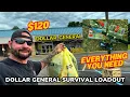 Solo Overnight Doing a Dollar General Survival Challenge for 120