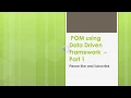POM using Data Driven Framework Part1