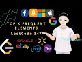 Leetcode 347 - Top K Frequent Elements JAVA Solution Explained