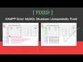 Solved XAMPP Error MySQL Shutdown Unexpectedly Fixed MySQL not starting in XAMPP Server