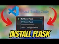 How To INSTALL Flask In Visual Studio Code QUCK EASY