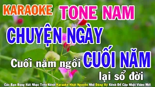 Download Chuyện Ngày Cuối Năm Karaoke Tone Nam Nhạc Sống - Phối Mới Dễ Hát - Nhật Nguyễn MP3