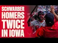 Kyle Schwarber Hits TWO Home Runs in the MLB at Field of Dreams Game