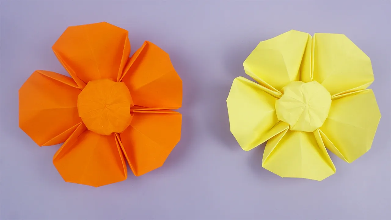 子どもと一緒に夢中になれる！簡単に作れる立体的な花の折り紙アイデア集