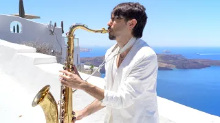 ABBA - Chiquitita (cover Sax Daniele Vitale) in Santorini 💙