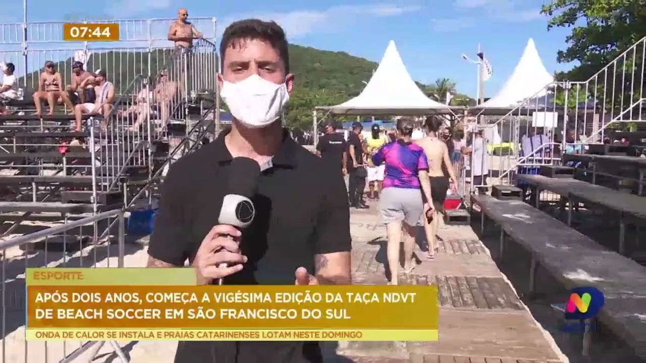 Começou a vigésima taça NDTV Beach Soccer, em São Francisco do Sul