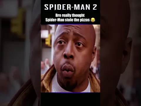 Bro really thought Spidey stole his pizzas! 😂 #SpiderMan2 #Shorts