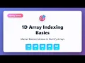NumPy 1D Array Indexing Basics Access Elements in Arrays Tutorial for Beginners