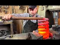 Download Lagu 🦌 Bone and Car Spring: Crafting a Knife with Antler Grip.