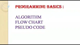 Algorithm and Flow Chart