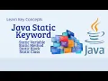 Java Static Keyword Explained in Hindi Static Keyword in Java Java Static Methods Variables