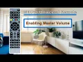 GE Pro Universal Remote Control - How To Set Master Volume Control