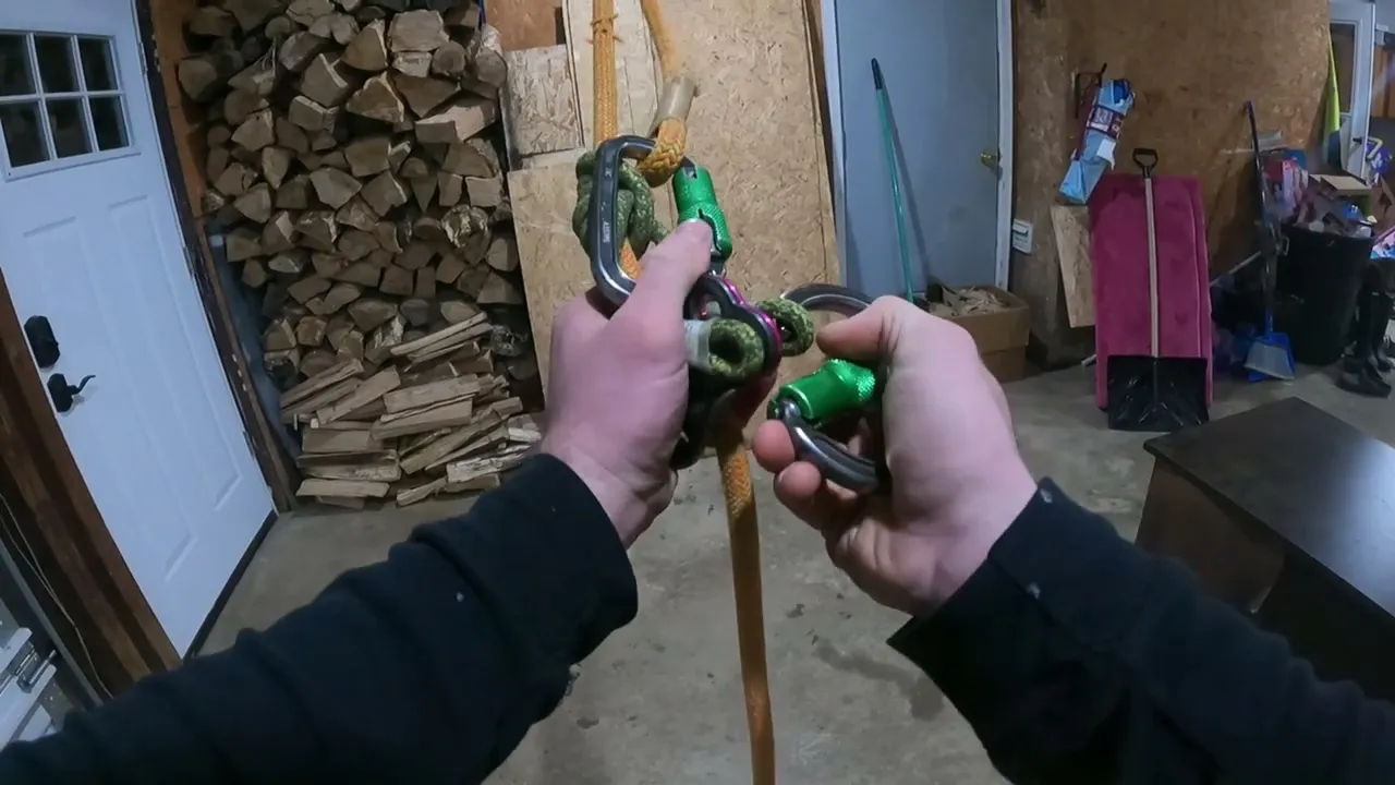 Setting up a double rope Climbing System- Hitch Climber and Prusik, Fr