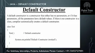 Java-40 Default Constructor