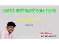 Data types in C Part - 2 by Kiransir